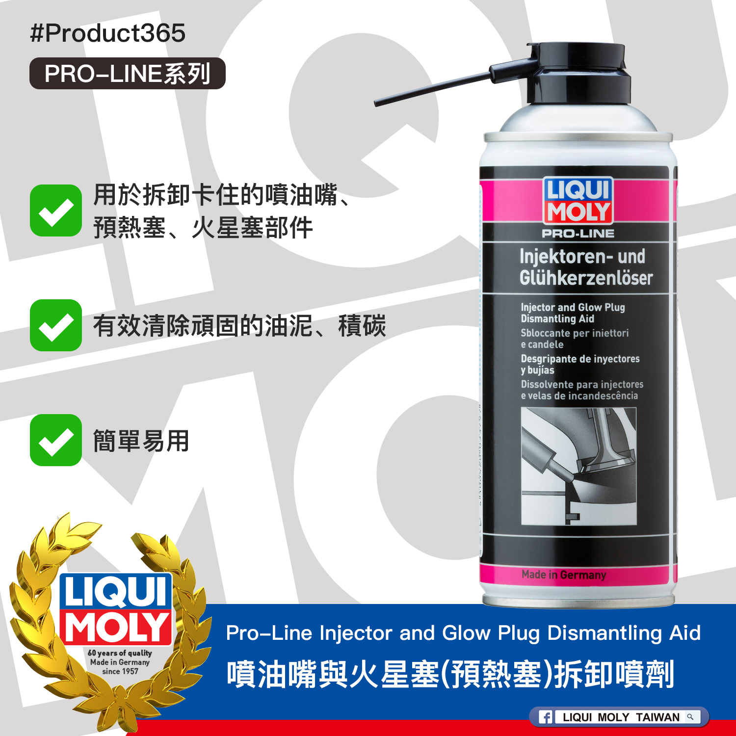 #Product365 Pro-Line Injector and Glow Plug Dismantling Aid 噴油嘴與火星塞(預熱塞)拆卸噴劑