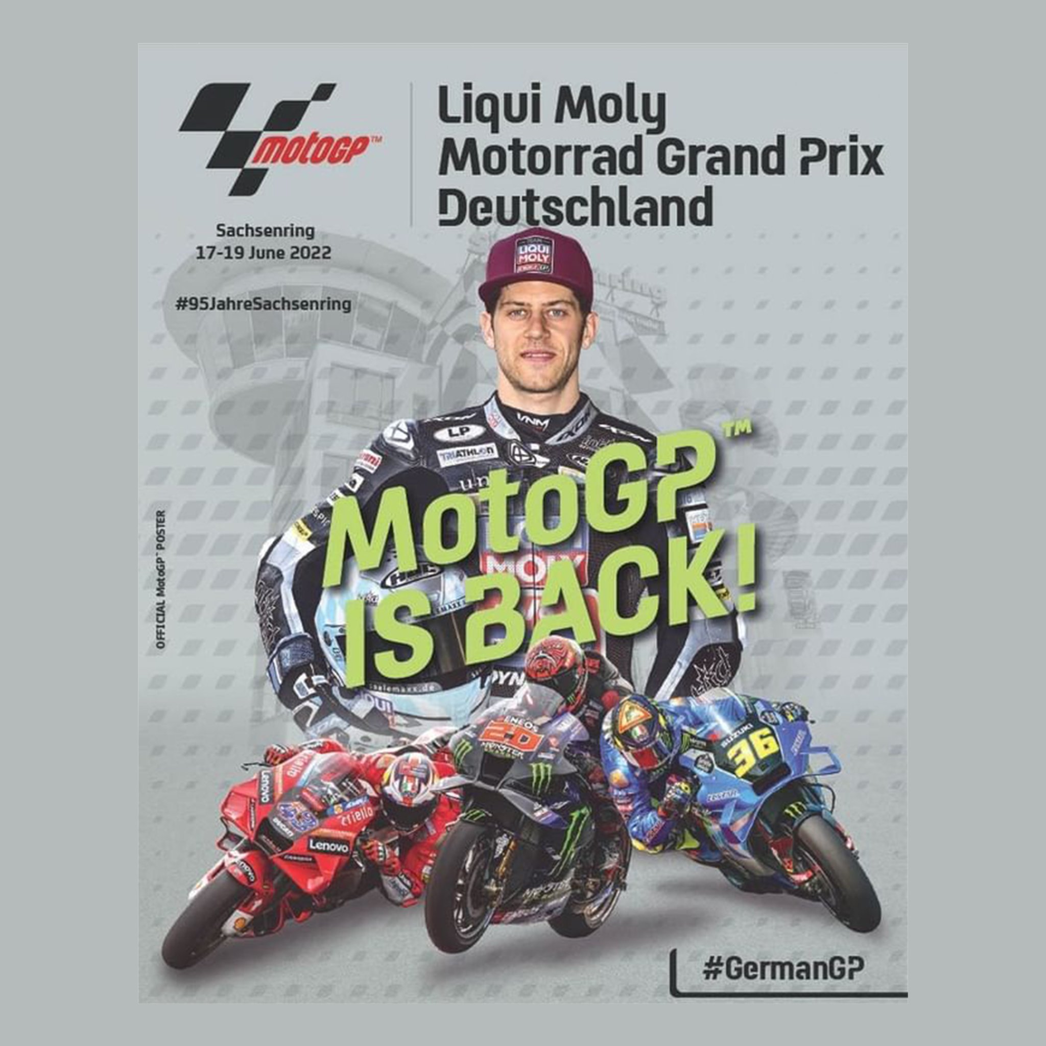 【已結束】2022 LIQUI MOLY 冠名 MotoGP 德國站 預測冠軍好禮大放送!
