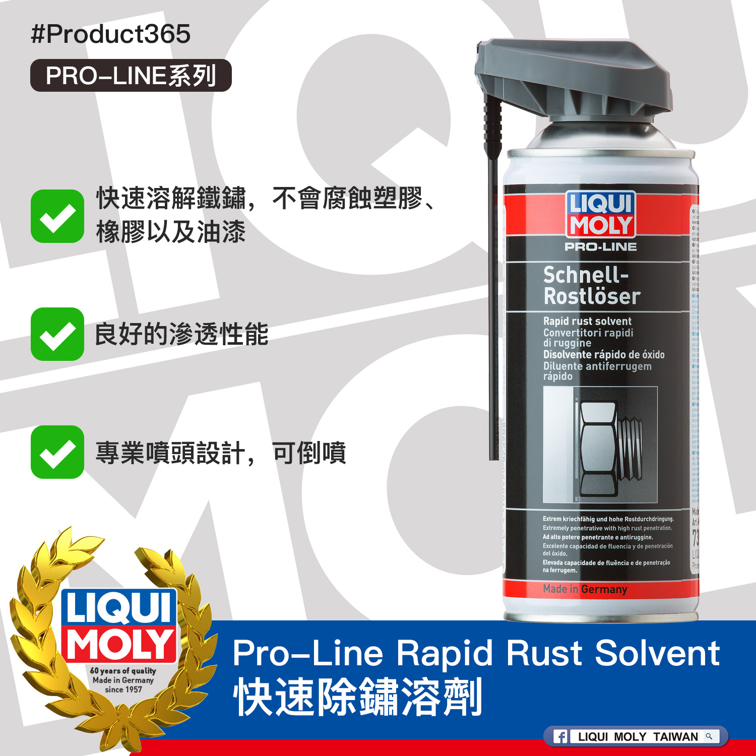 #Product365 Pro-Line Rapid Rust Solvent 快速除鏽溶劑